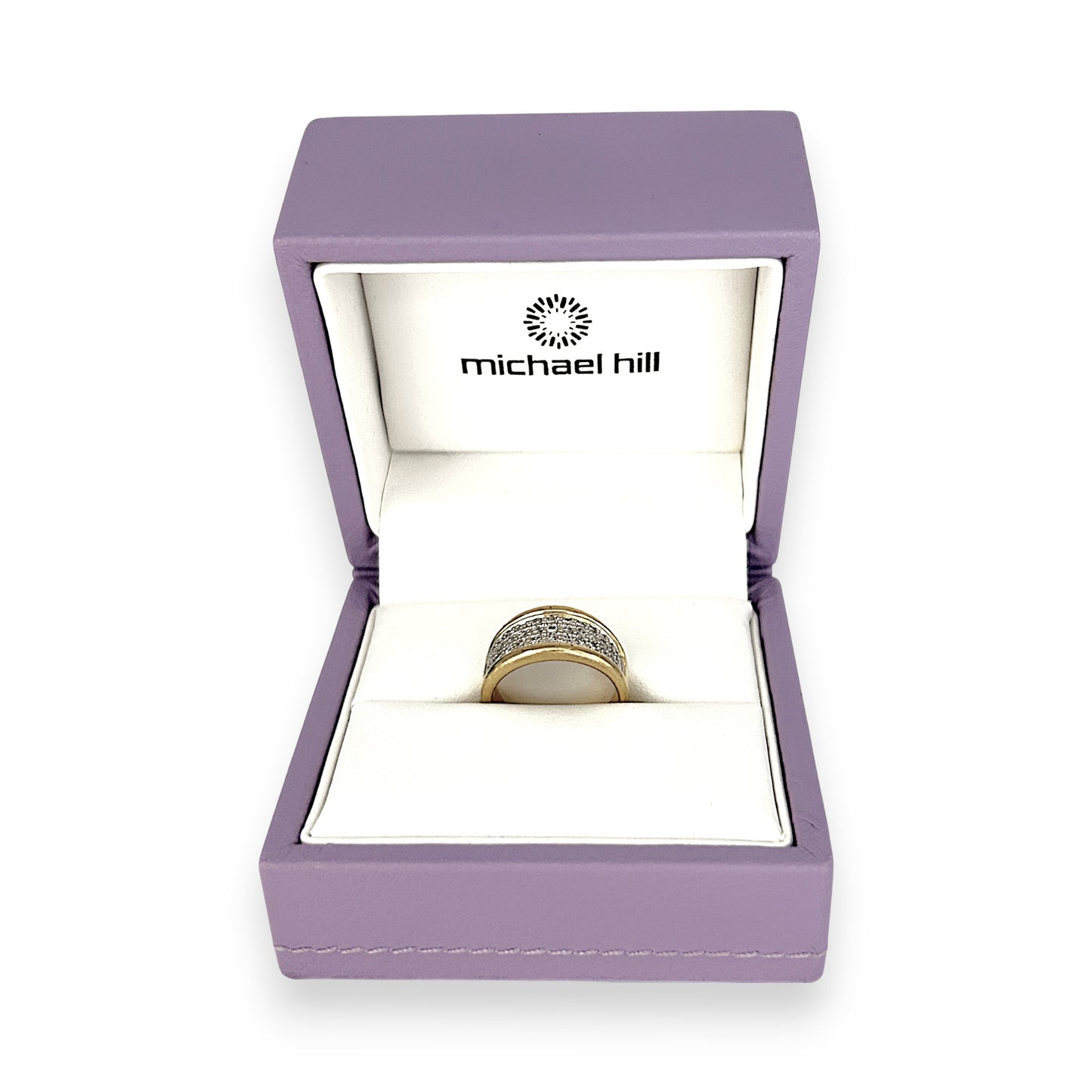 GOLD DEAL | 18ct (18K) Gold Triple Row Diamond Ring by Michael Hill Valuation $5,500