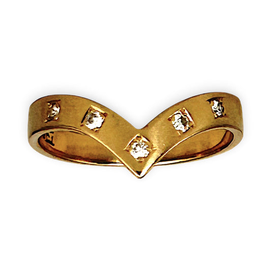 GOLD DEAL | 18ct Gold Divine Diamonds Diverging Delightful Ring