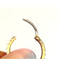 GOLD DEAL | 18ct Gold Diamond Cut Fashion Hoop Earrings 17.6mm