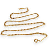 XMAS DEAL | 18kt Gold Designer Custom S Pattern Link Chain 41cm
