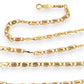 GOLD DEAL | 18ct Gold Designer Custom S Pattern Link Chain 41cm