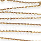 GOLD DEAL | 18ct Gold Contemporary Lightweight Cable Chain 45cm
