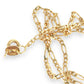 GOLD DEAL | 18ct Gold Focal Figaro 3-1 Chain 45cm