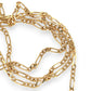 GOLD DEAL | 18ct Gold Focal Figaro 3-1 Chain 45cm