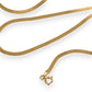 GOLD DEAL | 18ct Gold Hammered Herrinbone Chain 41cm