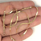 GOLD DEAL | 18ct Gold Hammered Herrinbone Chain 41cm