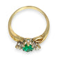 GOLD DEAL | 9ct Gold The Quiet Bloom Emerald and Diamond Ring Valuation $1,990