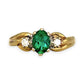 GOLD DEAL | 9ct Gold The Quiet Bloom Emerald and Diamond Ring Valuation $1,990