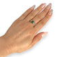 GOLD DEAL | 9ct Gold The Quiet Bloom Emerald and Diamond Ring Valuation $1,990