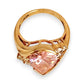 GOLD DEAL | 9ct Gold Rosé Radiance Ring with Pink Sapphire & CZ