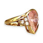 GOLD DEAL | 9ct Gold Rosé Radiance Ring with Pink Sapphire & CZ