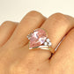 GOLD DEAL | 9ct Gold Rosé Radiance Ring with Pink Sapphire & CZ