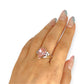 GOLD DEAL | 9ct Gold Rosé Radiance Ring with Pink Sapphire & CZ
