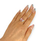 GOLD DEAL | 9ct Gold Rosé Radiance Ring with Pink Sapphire & CZ