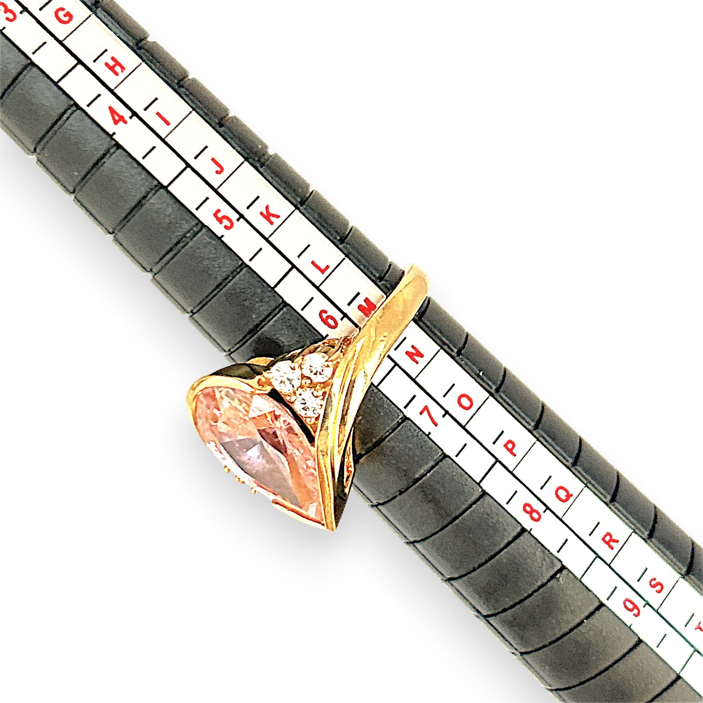 GOLD DEAL | 9ct Gold Rosé Radiance Ring with Pink Sapphire & CZ