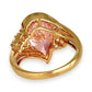 GOLD DEAL | 9ct Gold Rosé Radiance Ring with Pink Sapphire & CZ
