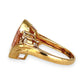 GOLD DEAL | 9ct Gold Rosé Radiance Ring with Pink Sapphire & CZ