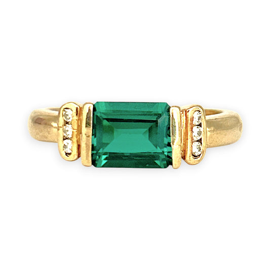 GOLD DEAL | 9ct Gold Emerald Luxe Ring Valuation $1,650