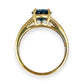 GOLD DEAL | 9ct (9K) Gold Refurbished Topaz & Diamond Dress Ring Size P Valuation $1,700