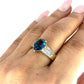 GOLD DEAL | 9ct (9K) Gold Refurbished Topaz & Diamond Dress Ring Size P Valuation $1,700