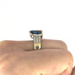 GOLD DEAL | 9ct (9K) Gold Refurbished Topaz & Diamond Dress Ring Size P Valuation $1,700