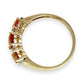 GOLD DEAL | 9ct (9K) Gold Citrine & Diamond Cluster Refurbished Ring Size O Valuation $1,000