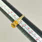GOLD DEAL | 9ct (9K) Gold Citrine & Diamond Cluster Refurbished Ring Size O Valuation $1,000