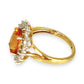 GOLD DEAL | 9ct Gold Golden Glow Citrine & Diamond Ring Valuation $1,875