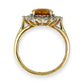 GOLD DEAL | 9ct Gold Golden Glow Citrine & Diamond Ring Valuation $1,875