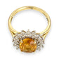 GOLD DEAL | 9ct Gold Golden Glow Citrine & Diamond Ring Valuation $1,875
