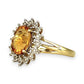 GOLD DEAL | 9ct Gold Golden Glow Citrine & Diamond Ring Valuation $1,875