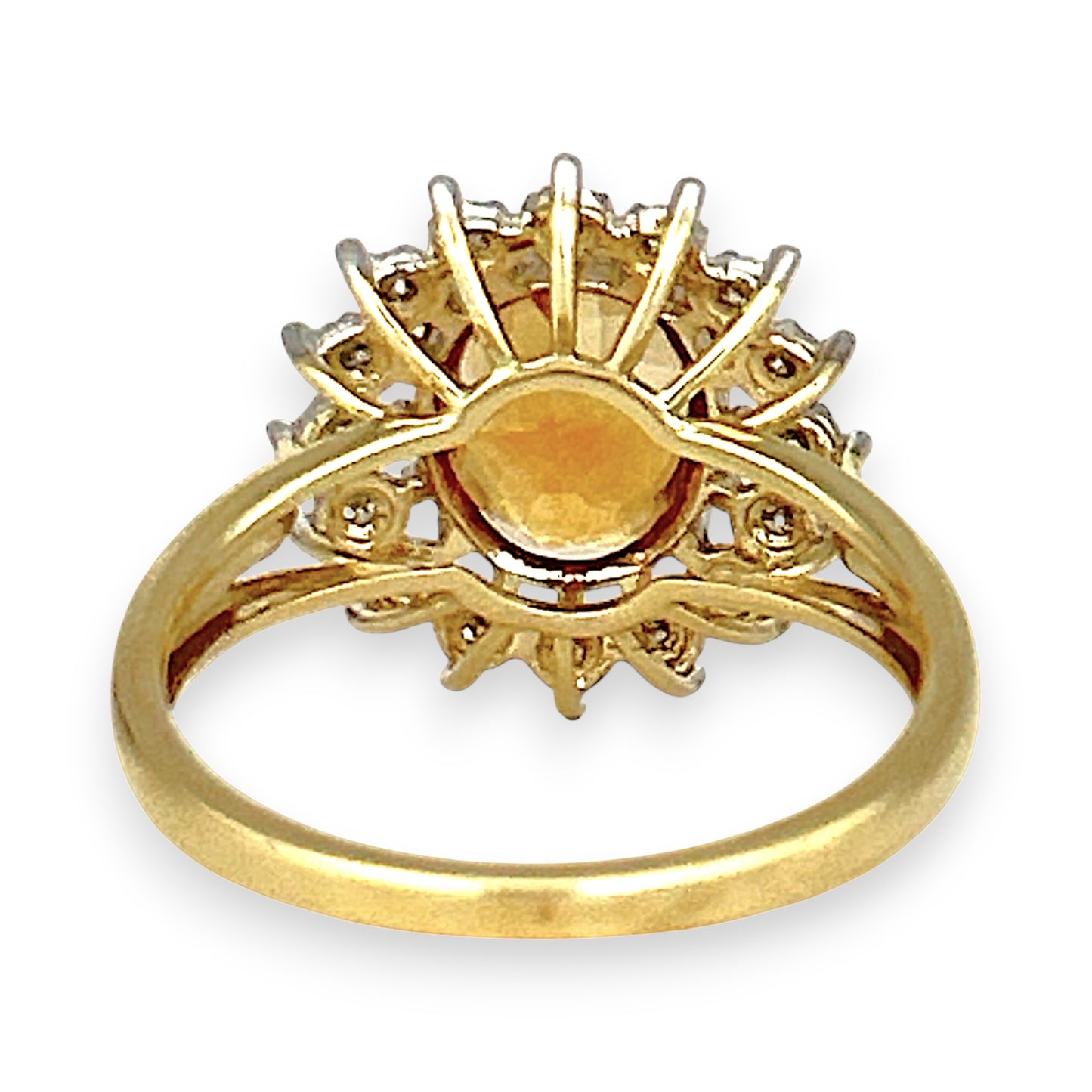 GOLD DEAL | 9ct Gold Golden Glow Citrine & Diamond Ring Valuation $1,875