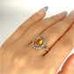 GOLD DEAL | 9ct Gold Golden Glow Citrine & Diamond Ring Valuation $1,875