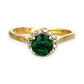GOLD DEAL | 9ct (9K) Gold Emerald Embrace Ring Valuation $1,100