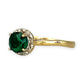GOLD DEAL | 9ct (9K) Gold Emerald Embrace Ring Valuation $1,100