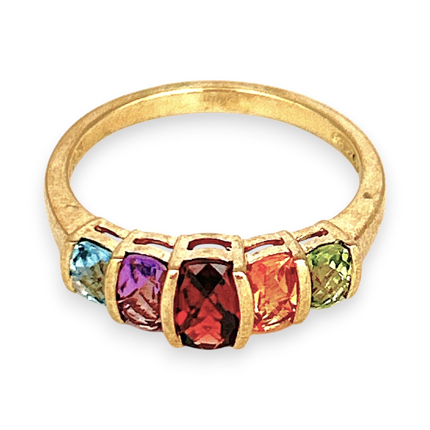 GOLD DEAL | 9ct Gold Harmony of Hues – Multi-Gem Ring Valuation $1,400