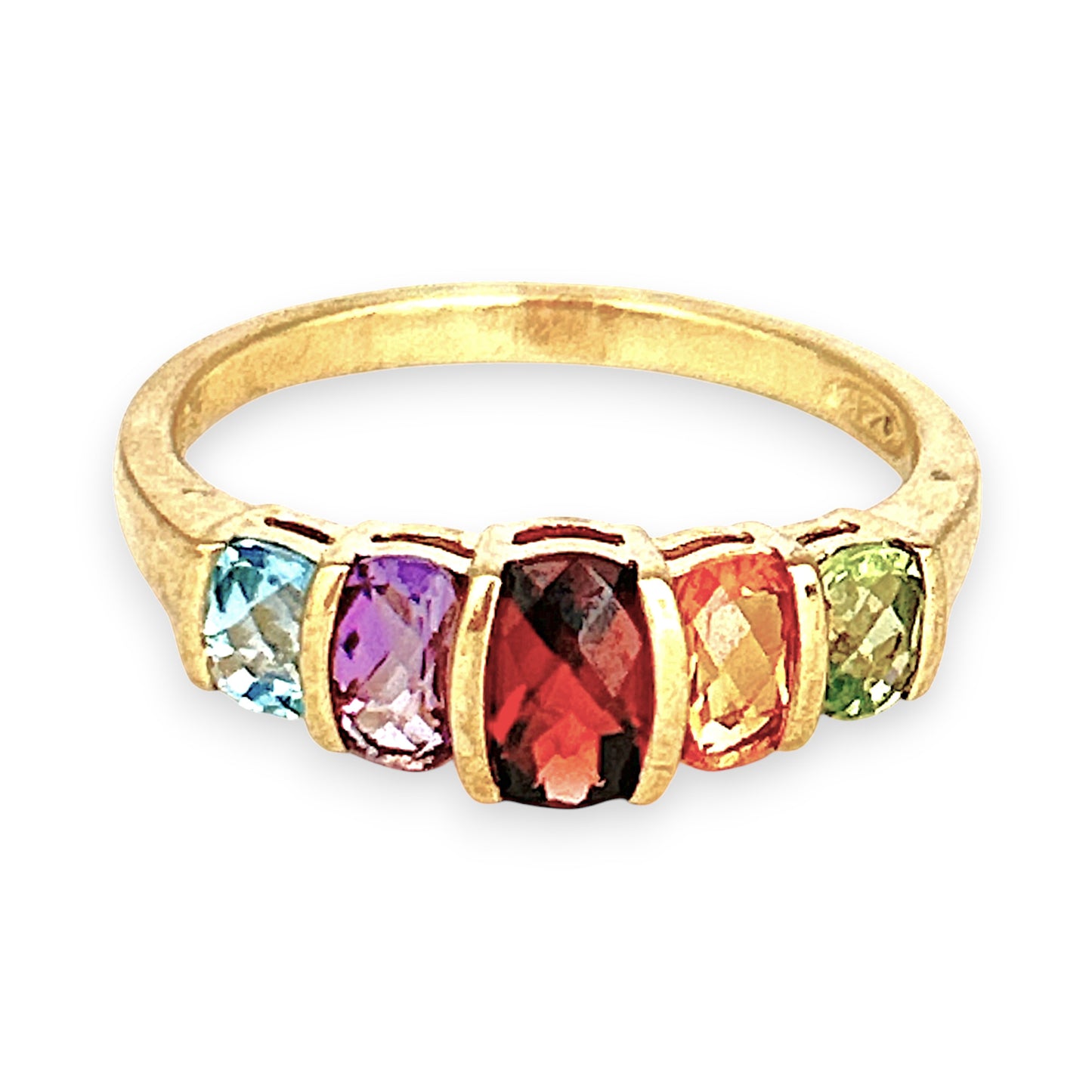 GOLD DEAL | 9ct Gold Harmony of Hues – Multi-Gem Ring Valuation $1,400