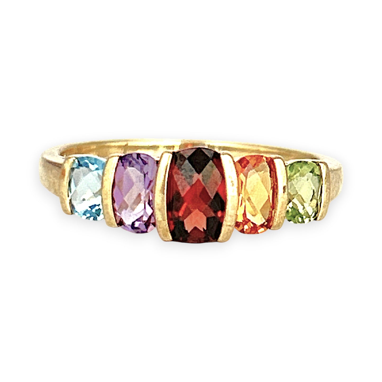 GOLD DEAL | 9ct Gold Harmony of Hues – Multi-Gem Ring Valuation $1,400