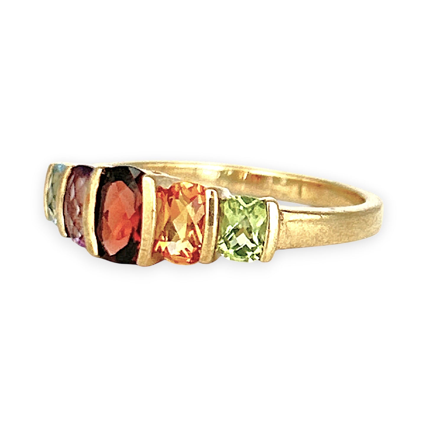 GOLD DEAL | 9ct Gold Harmony of Hues – Multi-Gem Ring Valuation $1,400
