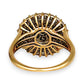 GOLD DEAL | 9ct (9K) Gold Cocktail Diamond 0.50ct Halo Cluster Ring Valuation $2,350