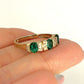 GOLD DEAL | 9kt Gold Emerald Sonata Ring Size Q
