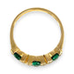 GOLD DEAL | 9kt Gold Emerald Sonata Ring Size Q