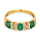 GOLD DEAL | 9kt Gold Emerald Sonata Ring Size Q
