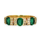 GOLD DEAL | 9kt Gold Emerald Sonata Ring Size Q