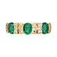 GOLD DEAL | 9kt Gold Emerald Sonata Ring Size Q