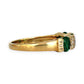 GOLD DEAL | 9kt Gold Emerald Sonata Ring Size Q