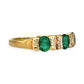 GOLD DEAL | 9kt Gold Emerald Sonata Ring Size Q