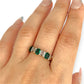 GOLD DEAL | 9kt Gold Emerald Sonata Ring Size Q