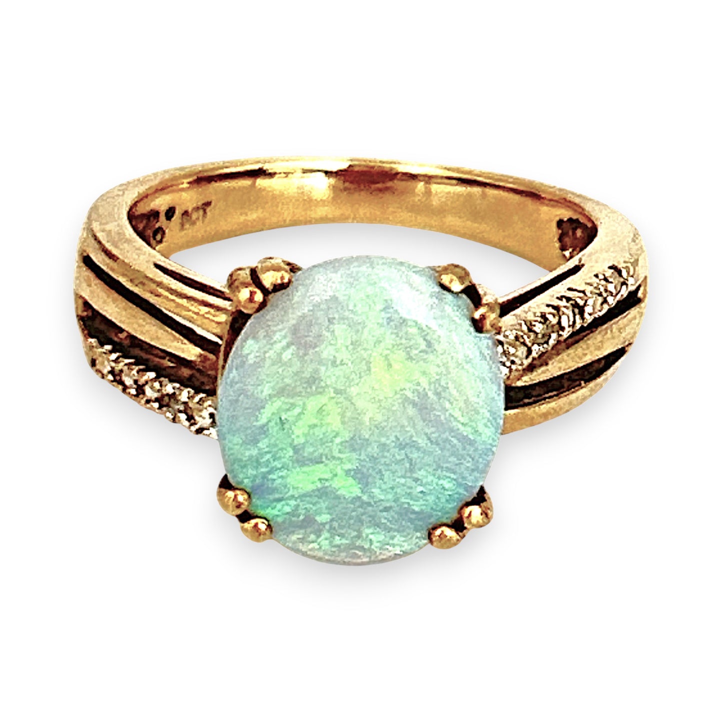GOLD DEAL | 9ct Gold Ethereal Glow Opal Ring Valuation $1,850
