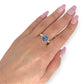 GOLD DEAL | 9ct (9K) Gold Heritage Sparkle Sapphire & Diamond Halo Ring Valuation $3,500